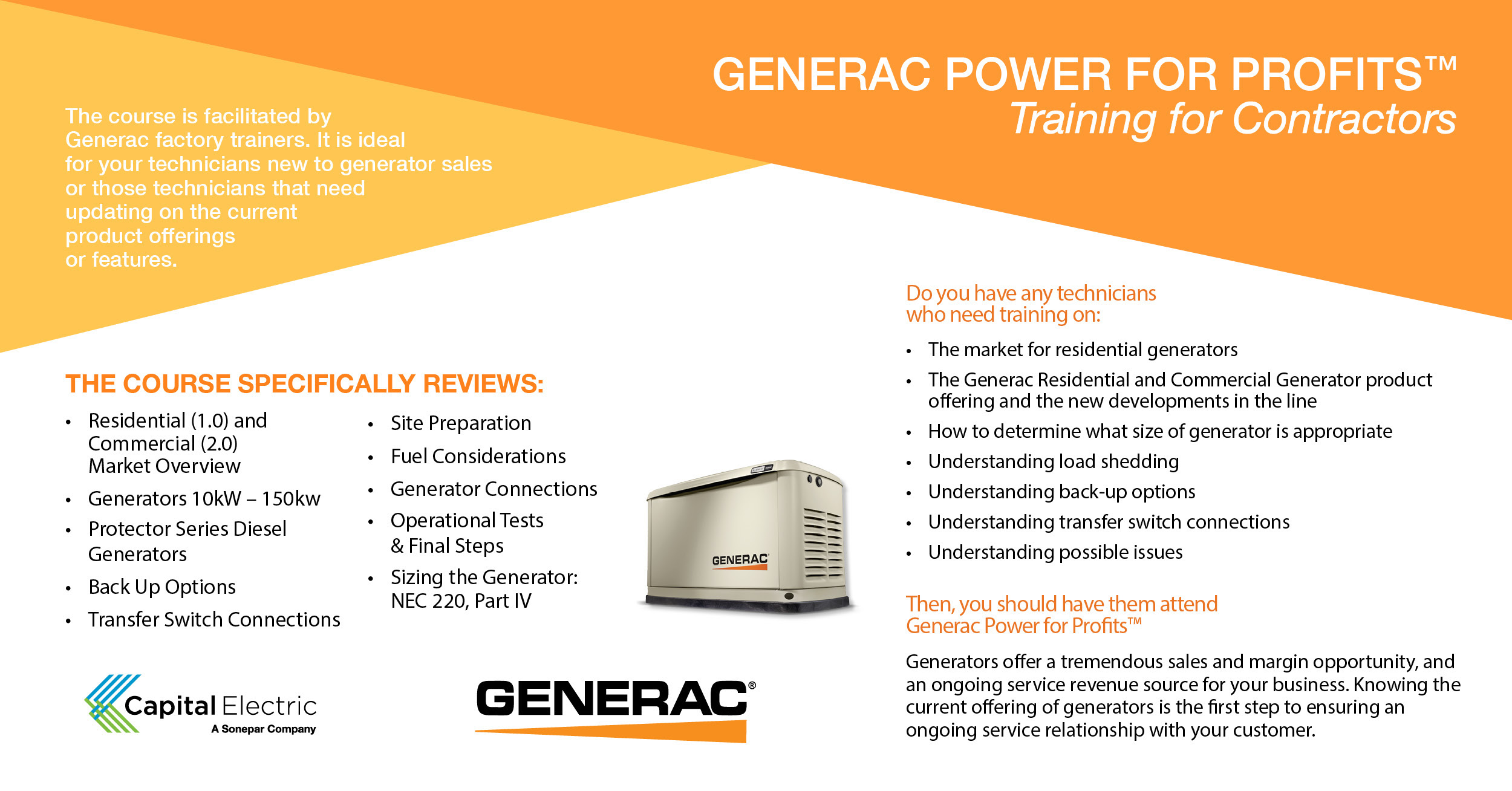 Standby Generators and Emergency Power w/ TPC Online Webinar